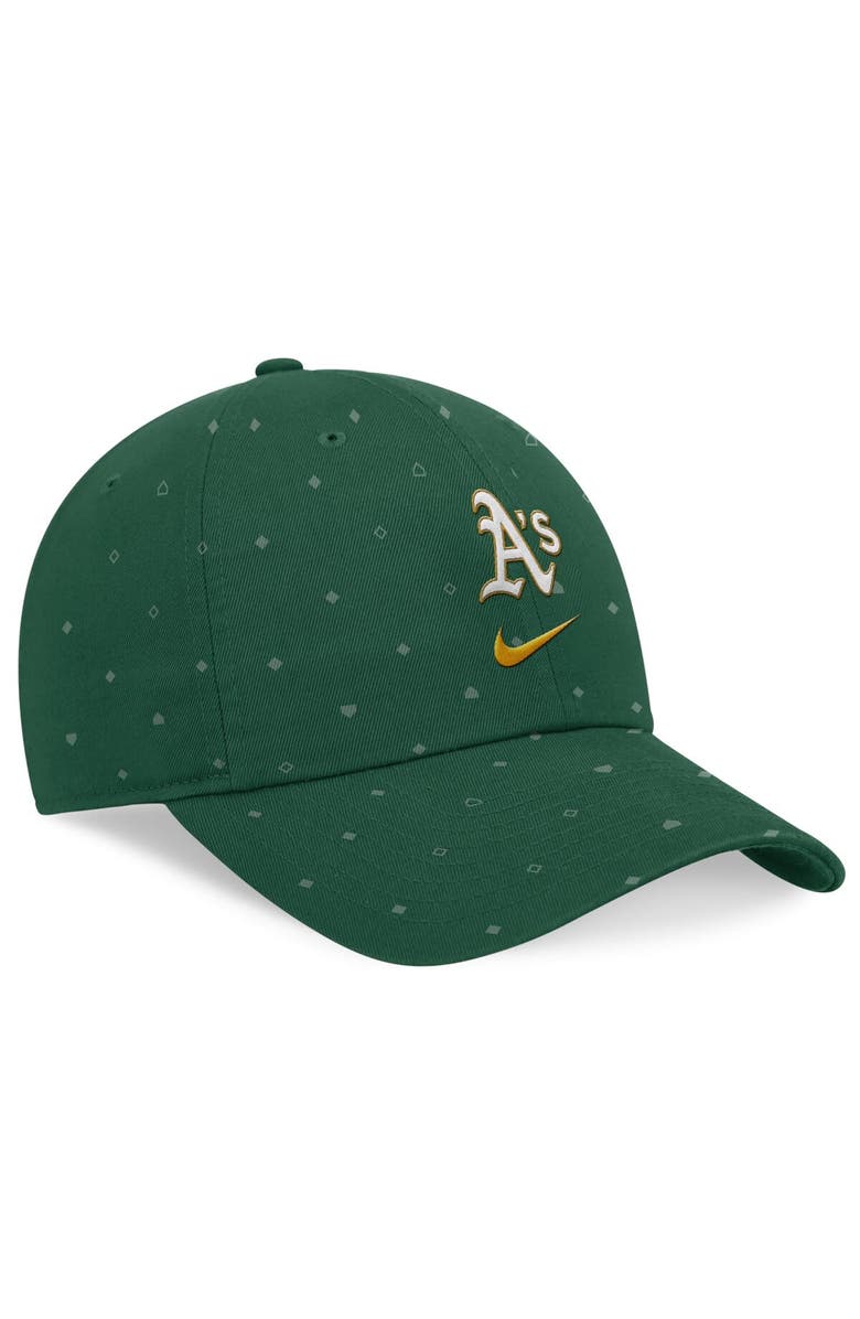 Nike Men's Nike  Green Oakland Athletics Primetime Print Club Adjustable Hat, Alternate, color, 