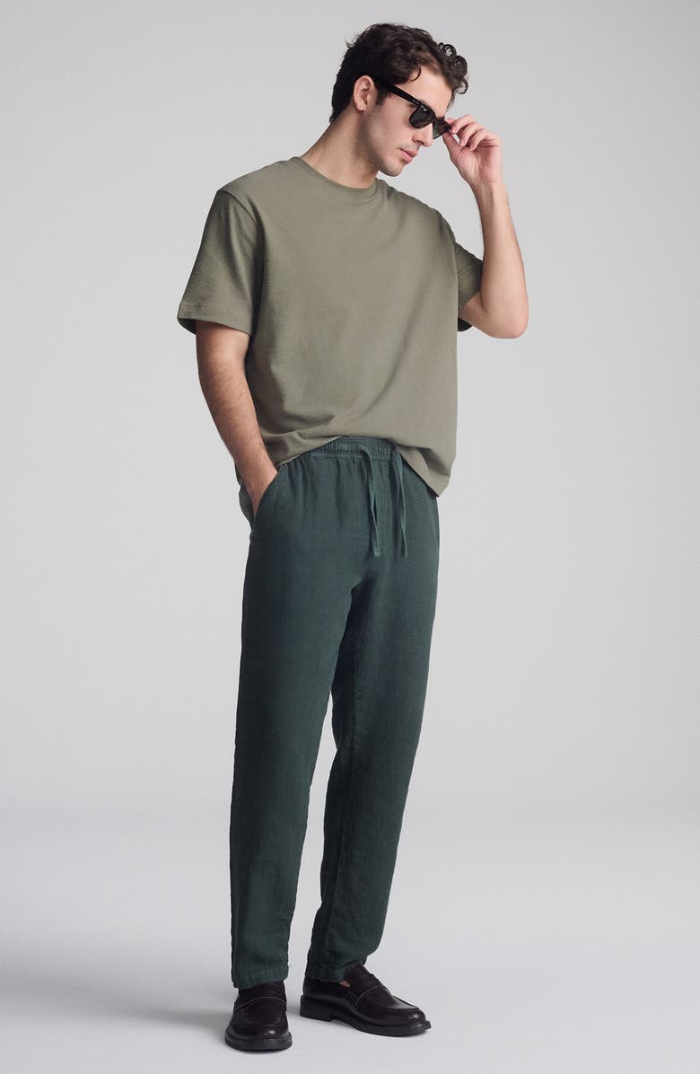 Mavi Jeans Drawstring Linen Pants, Alternate, color, Urban Chic