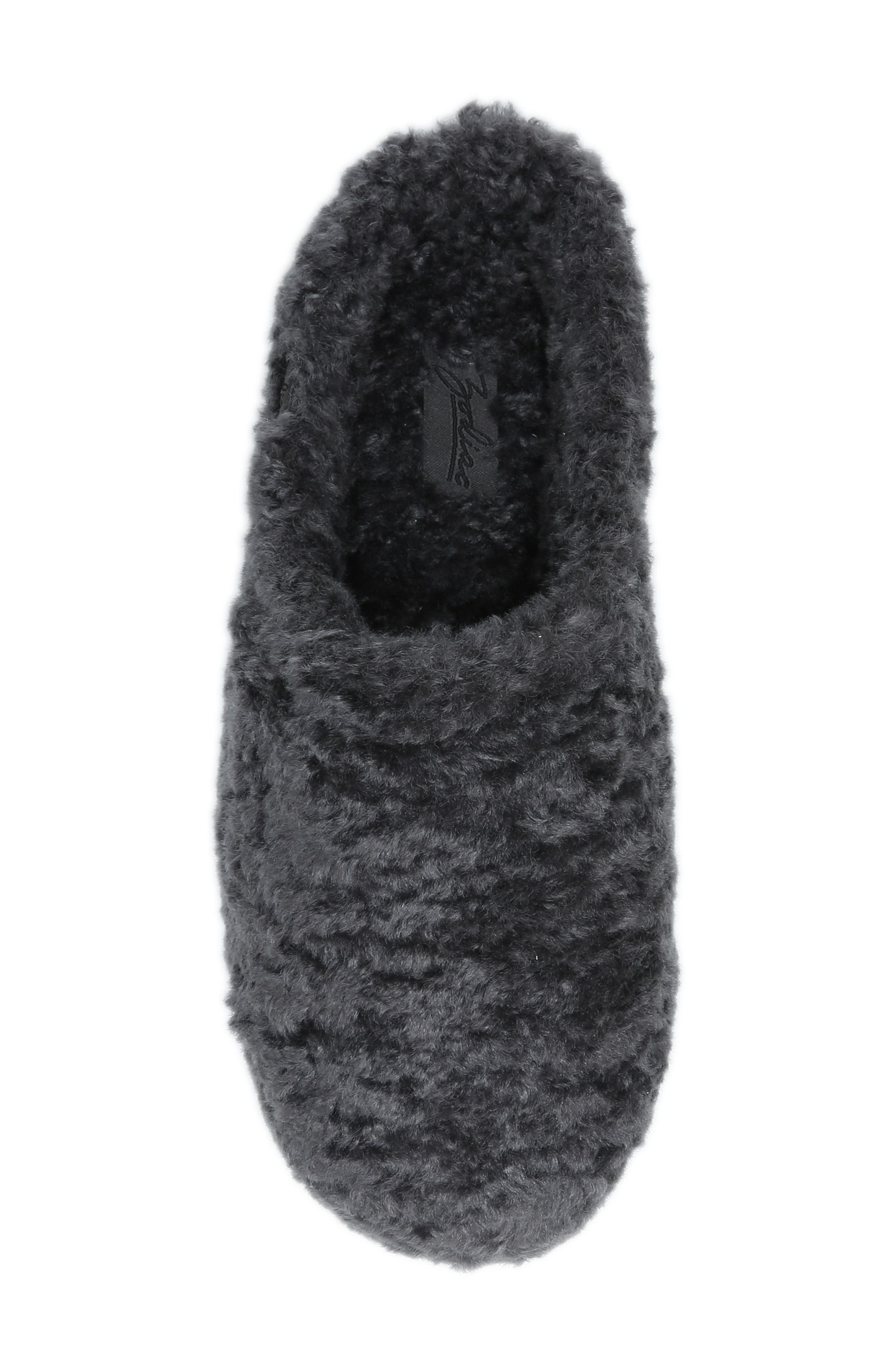 Paloma Faux Shearling Slipper, Alternate, color, SMOKE FAUX FUR