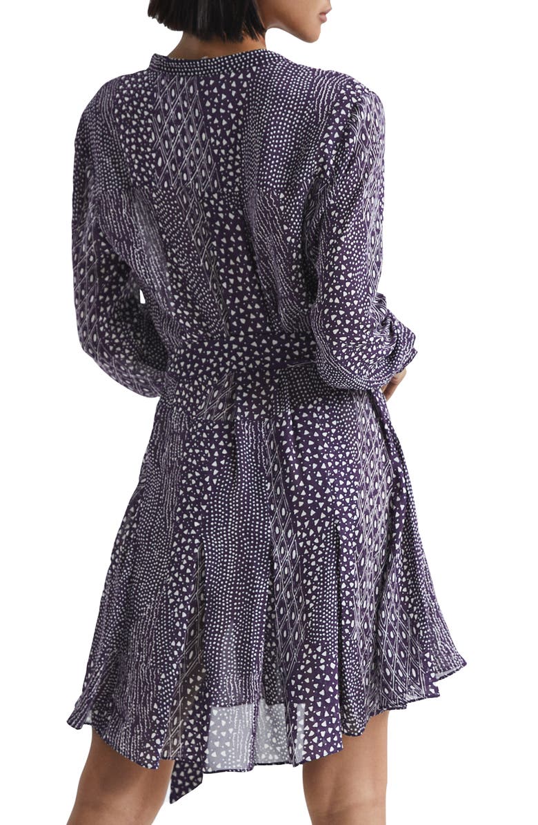 Reiss Luella Mixed Print Long Sleeve Shirtdress, Alternate, color, 