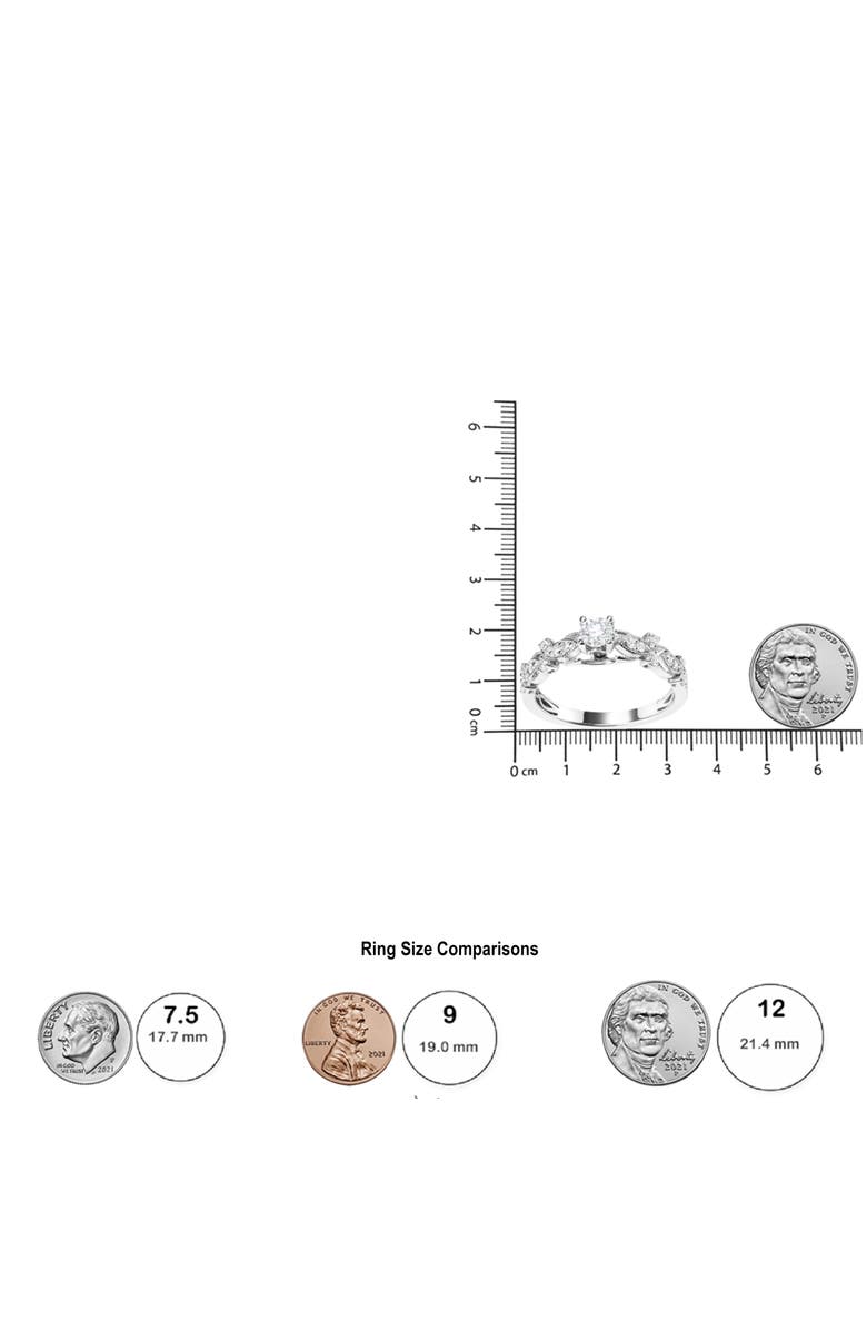 Haus of Brilliance 14K White Gold 1/2 Cttw Diamond Vintage Style Engagement Ring, Alternate, color, White