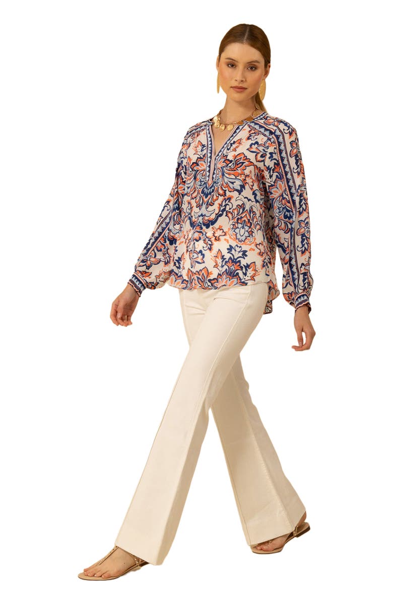 Halebob Chaya Silk Top, Alternate, color, 