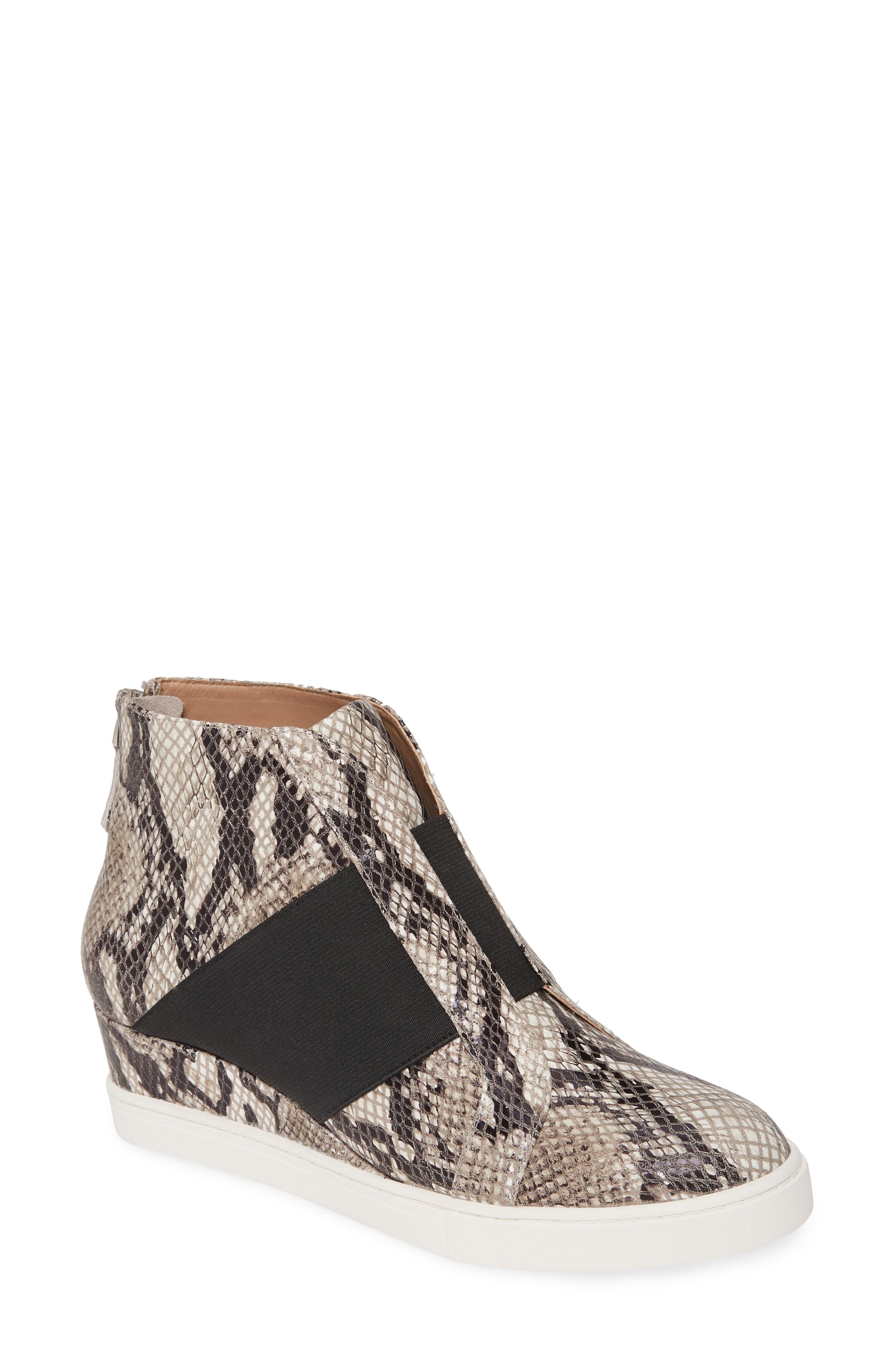 Amber Wedge Sneaker, Main, color, PYTHON PRINT LEATHER