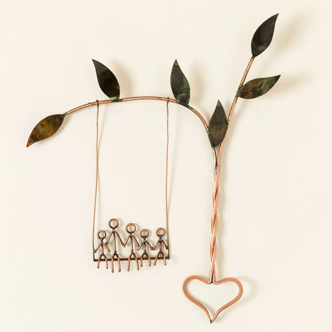 Rooted in Love Swing Sculpture by Haw Creek Forge