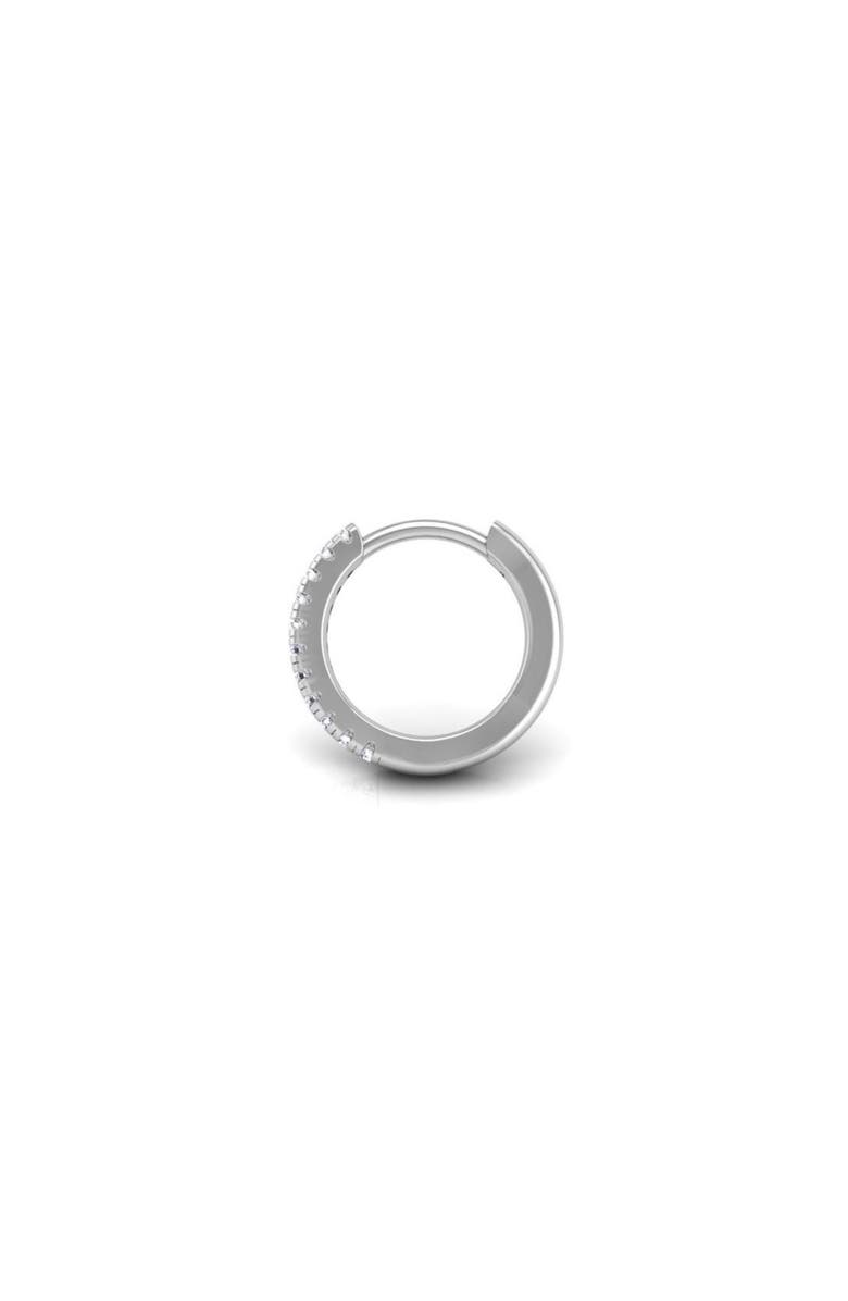 Seed2Stone Pavé-All-Day Single Hoop, Alternate, color, Silver