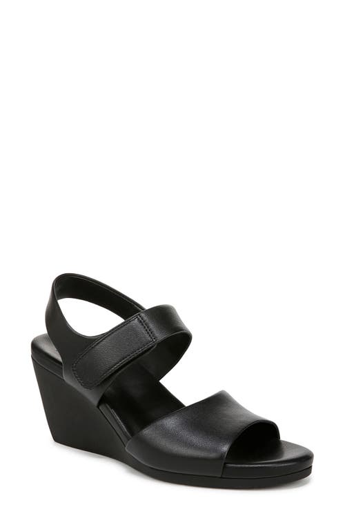 Naturalizer Imani Slingback Platform Wedge Sandal In Black