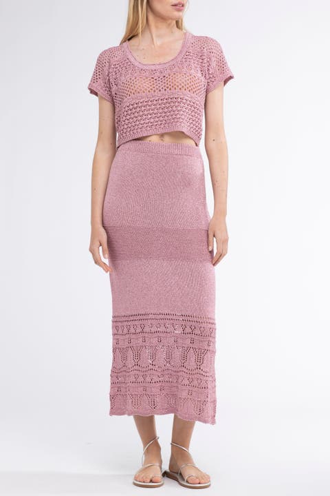 Mateo Crochet Cover-Up Crop Top
