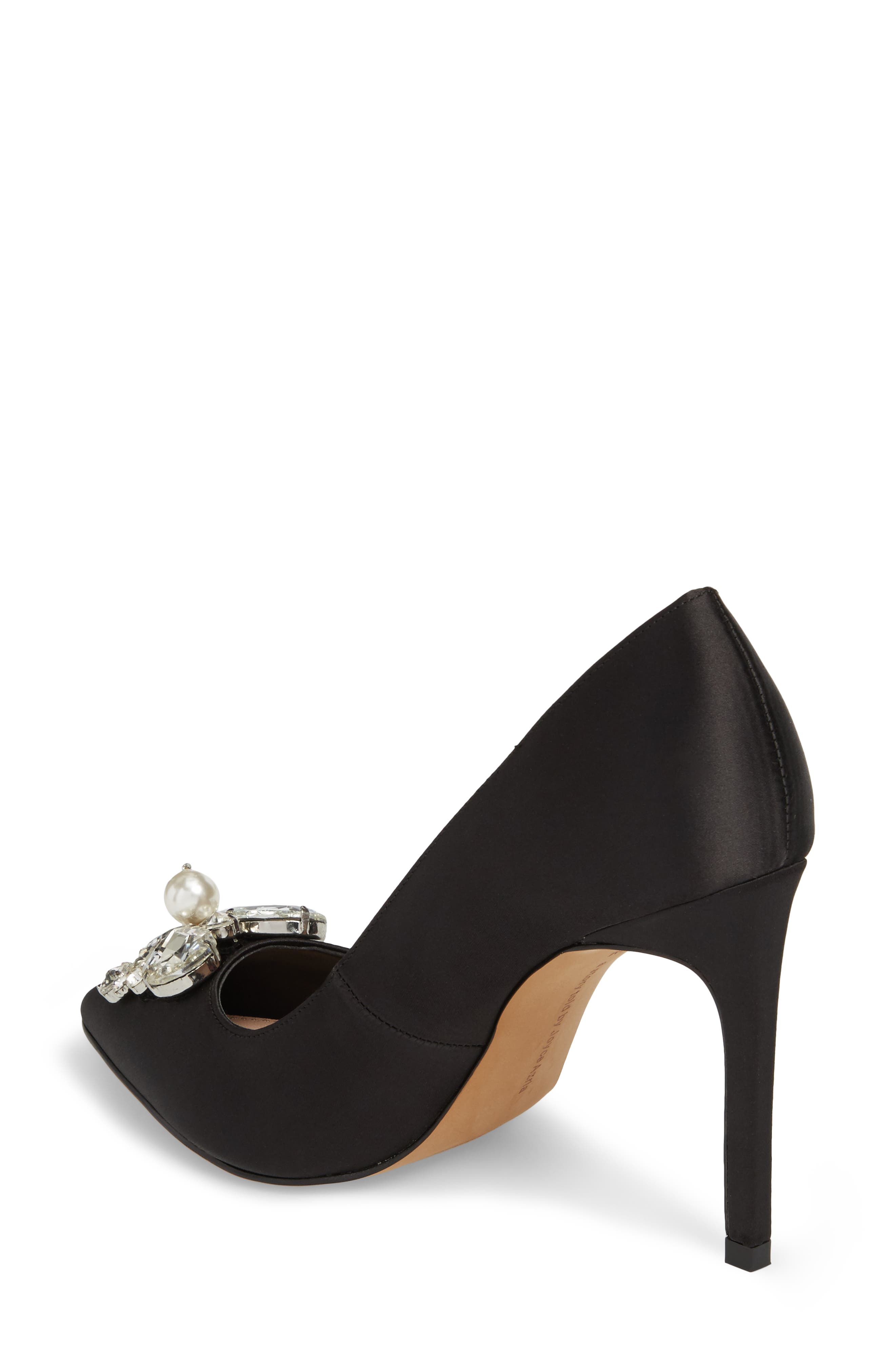 Avec Les Filles Chiara Embellished Pointy Toe Pump, Alternate, color, 