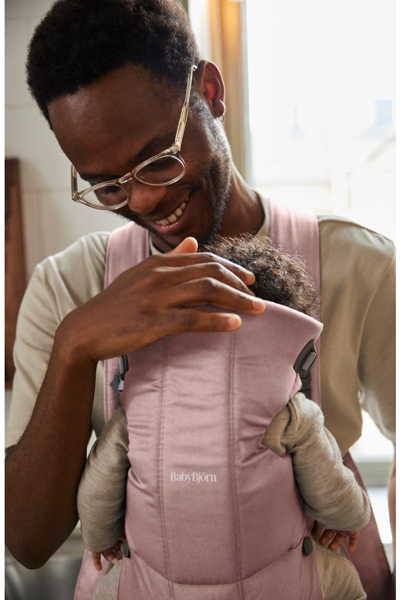 Woven Baby Carrier Mini, Alternate, color, DUSTY PINK