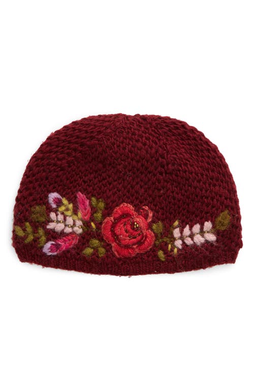 FRENCH KNOT Josephine Wool Cloche<br /> in Red 