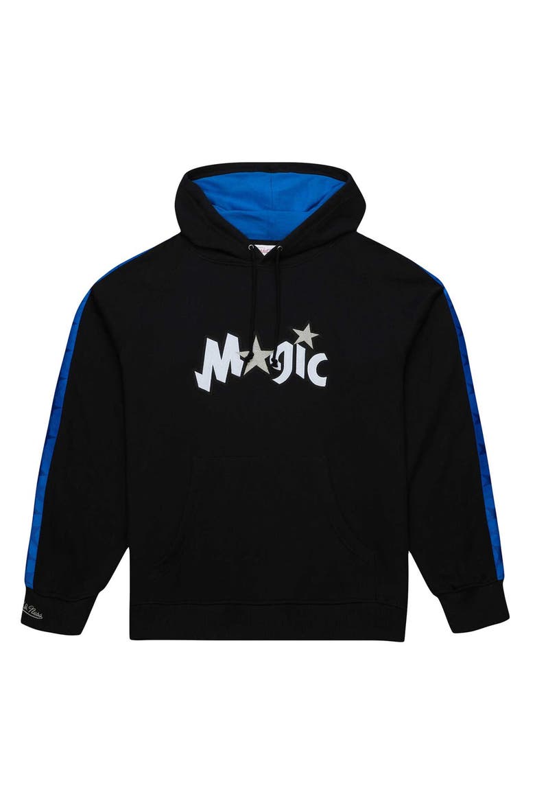 Men's Mitchell & Ness Black Orlando Magic Hardwood Classics Nights Raglan Pullover Hoodie, Alternate, color, Black