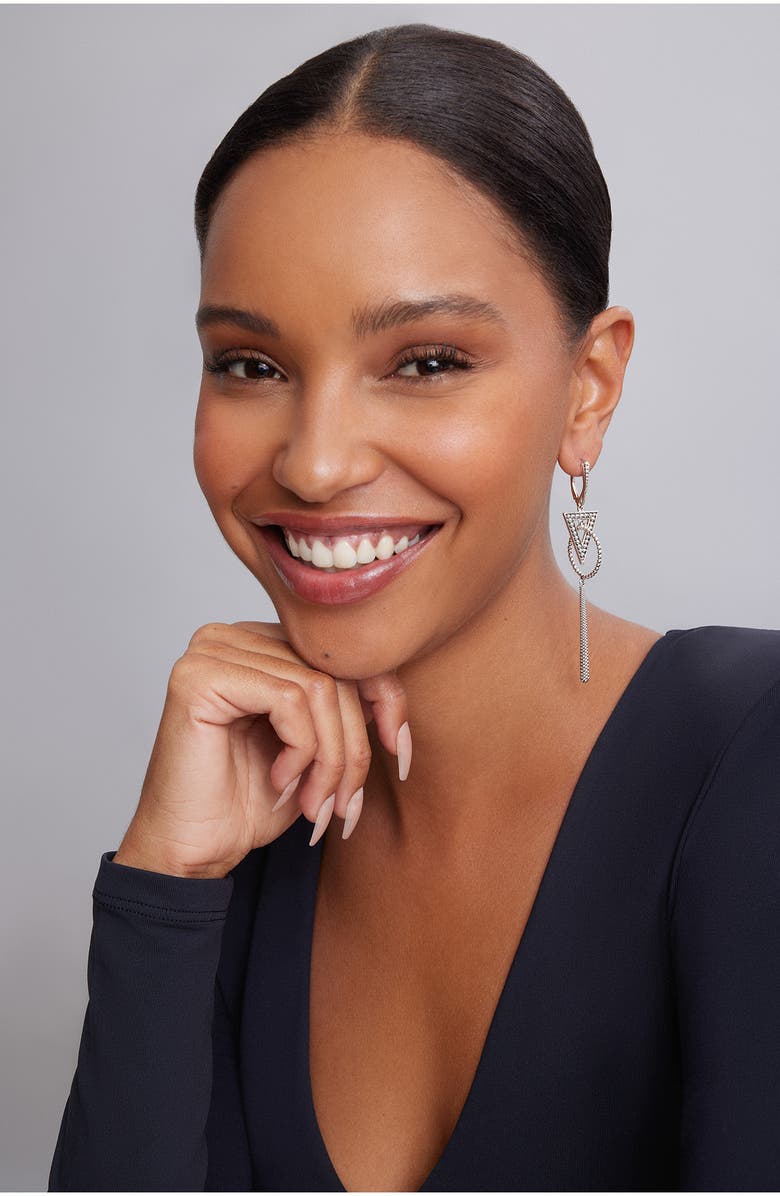 LAGOS Signature Caviar Triangle & Circle Drop Earrings, Alternate, color,