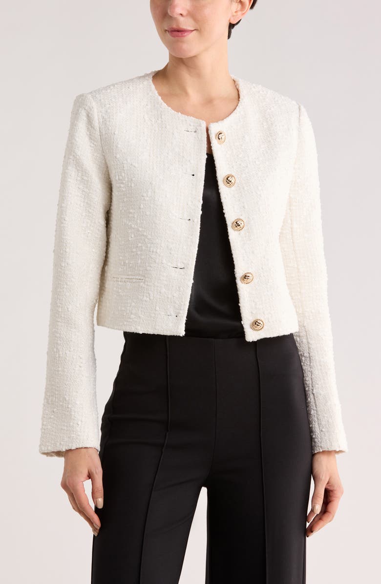 JASON WU Bouclé Jacket, Main, color, Ivory