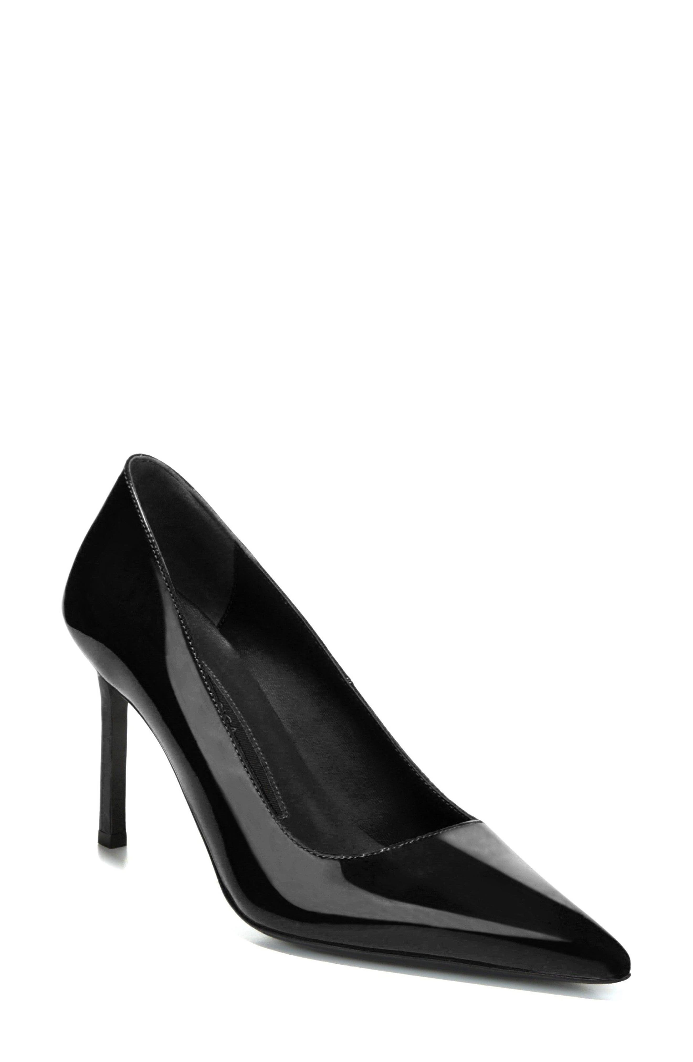 Nikole Pointy Toe Pump, Main, color, BLACK PATENT LEATHER