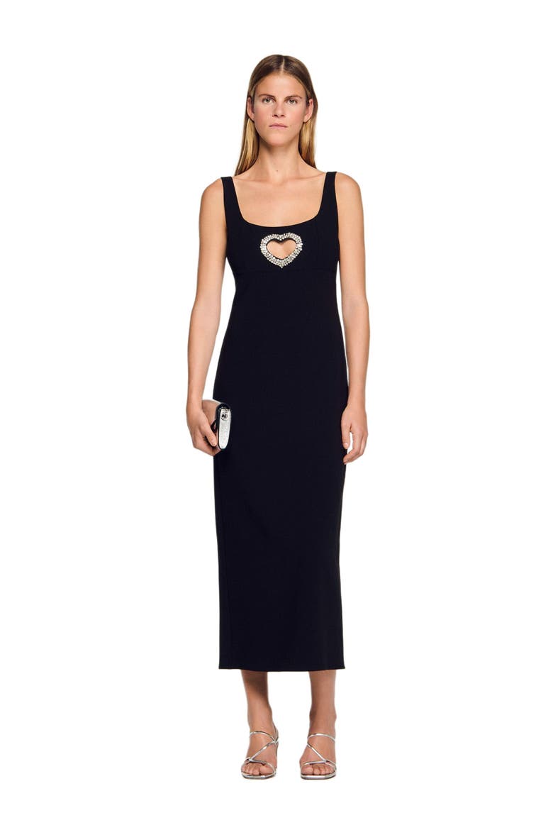 heart maxi dress Rhinestone heart maxi dress (Women)
