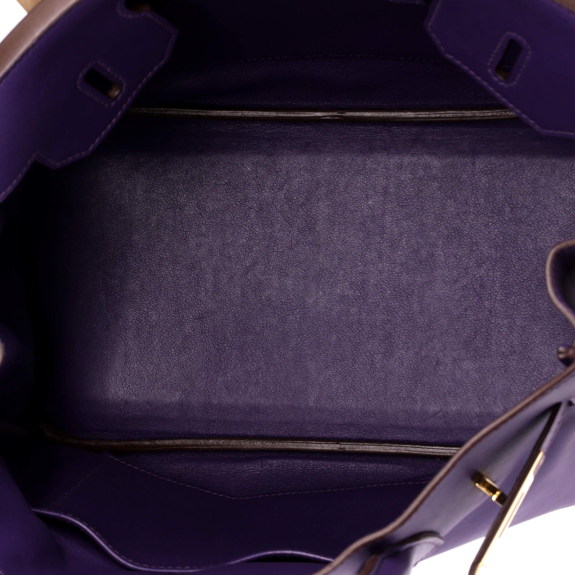 Pre-Owned Hermes Birkin Handbag Purple Swift with Gold Hardware 30, Alternate, color, Ultraviolet