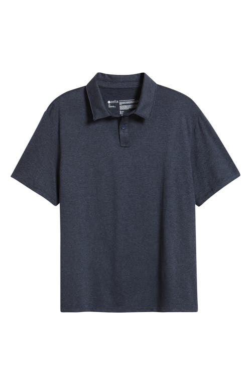 Zella Dynamic Train Polo In Navy Eclipse