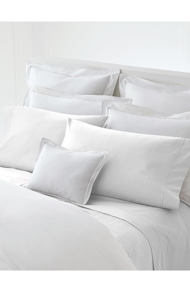 Lauren Ralph Lauren Spencer Border Sateen Set of Two Shams, Alternate, color, White And White