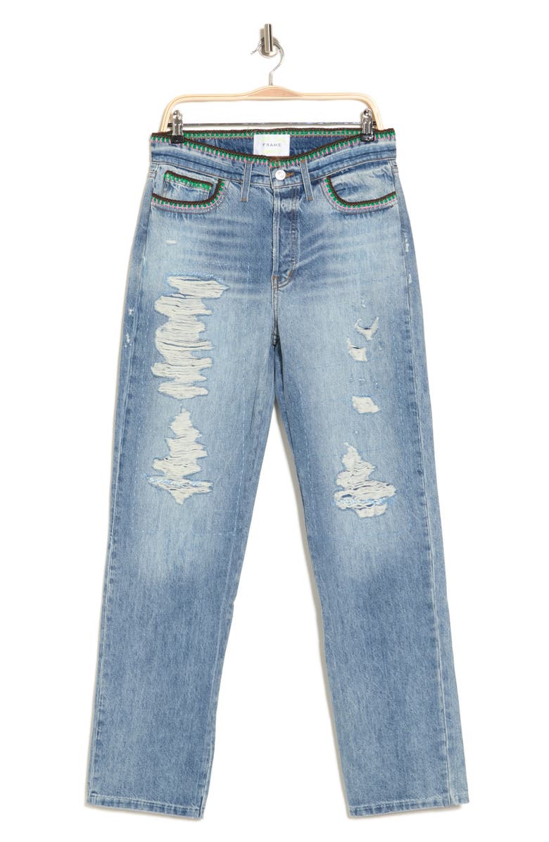 FRAME Baggy Low Rise Straight Leg Jeans, Alternate, color, 