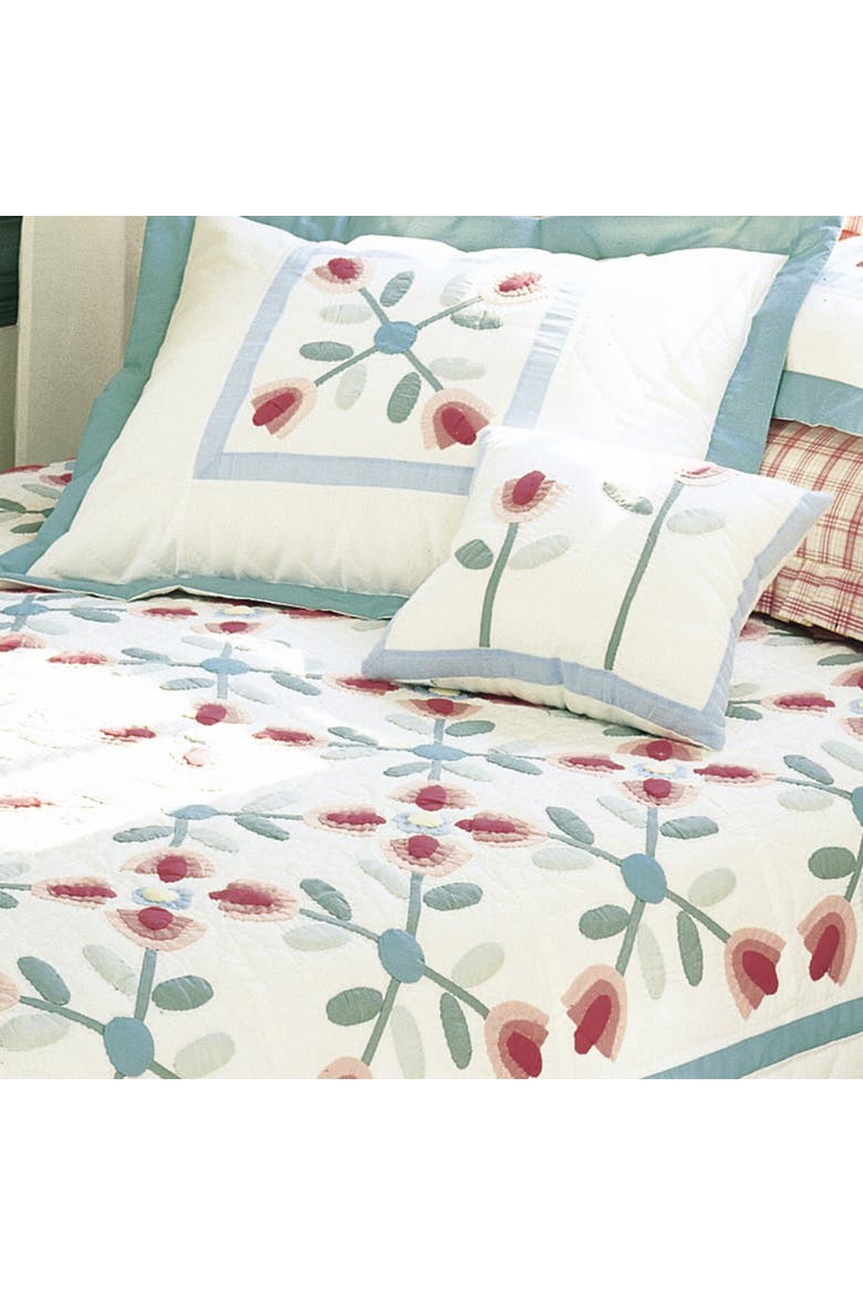 Tulip Garden Quilt Collection, Alternate, color, Green