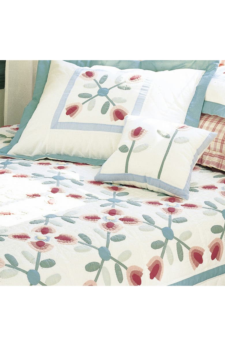 C&F Home Tulip Garden Quilt Collection, Alternate, color, White