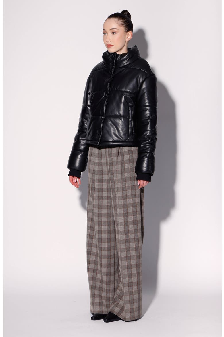 Jesse Quilted Leather Jacket, Alternate, color, BLACK