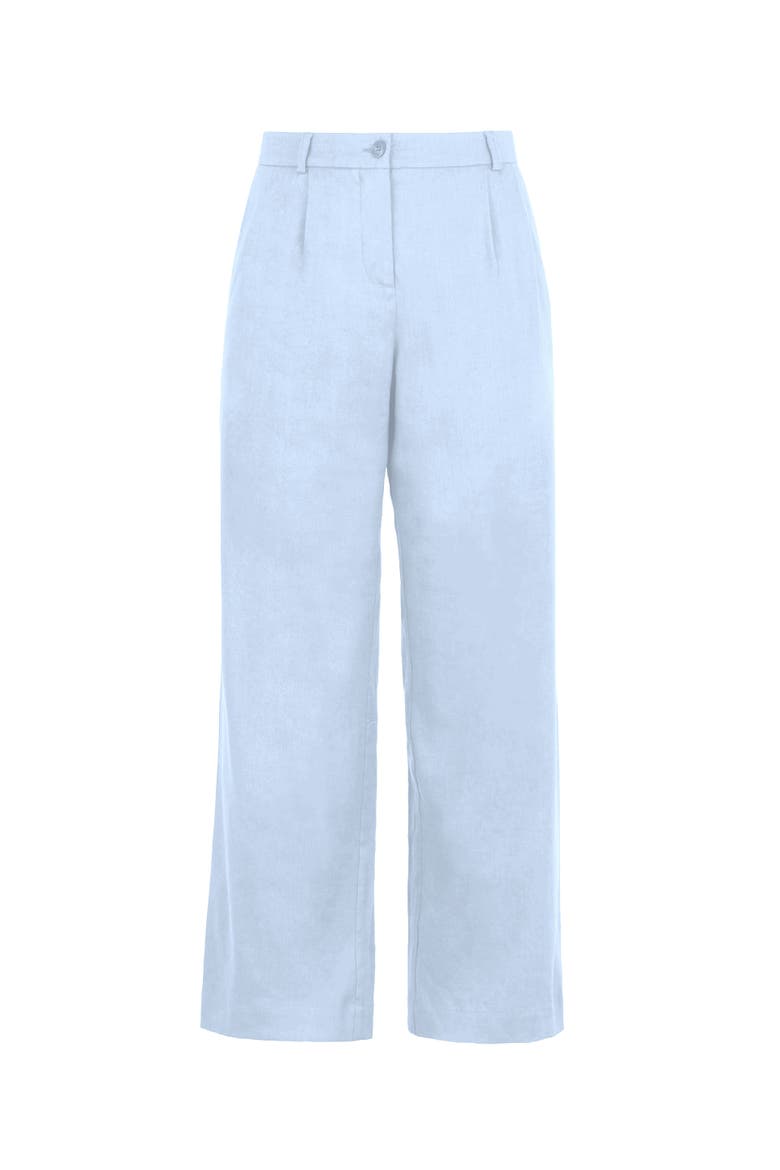 Iona Linen Pants, Alternate, color, Powder Blue
