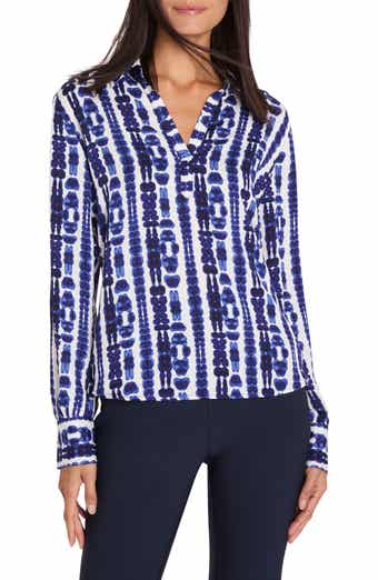 Shibori Stripe Pullover Top