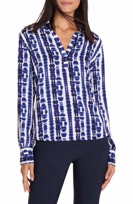 Shibori Stripe Pullover Top