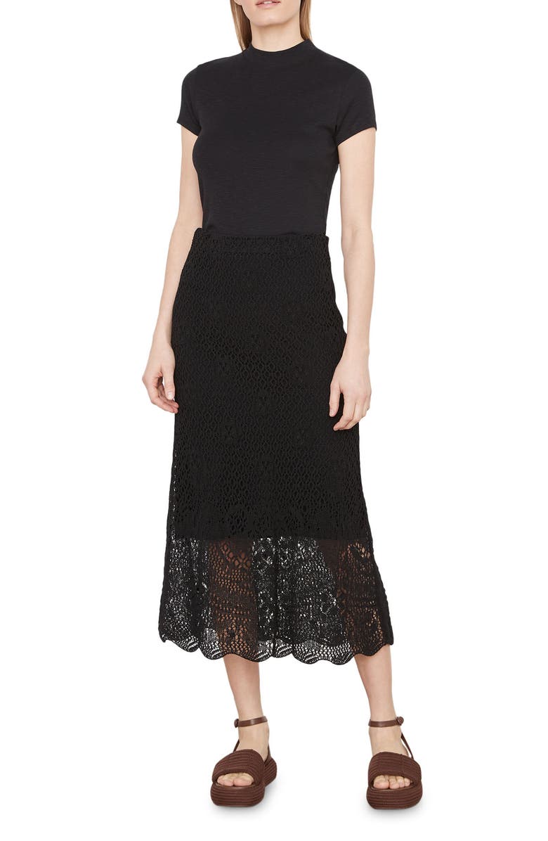 Vince Floral Lace Maxi Skirt, Main, color,