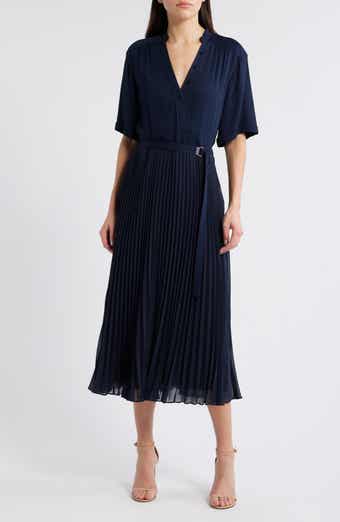 BOSS Docelina Belted Midi Dress