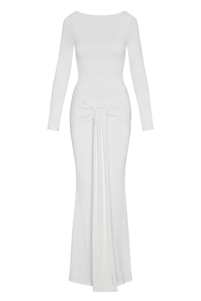 Oasis Knot Maxi Dress, Alternate, color, White