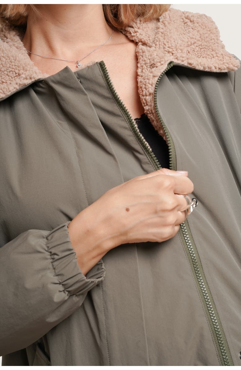 Nom Maternity Scottie Before & After Maternity Coat, Alternate, color, Moss