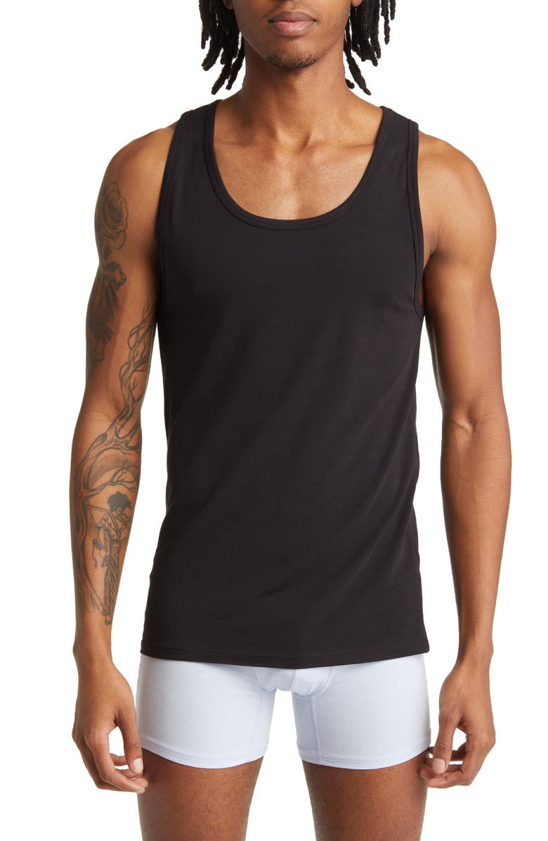 Nordstrom Men's 2-Pack Modern Stretch Tanks, Main, color, 