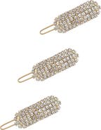 Ettika 3-Pack Crystal Barrettes