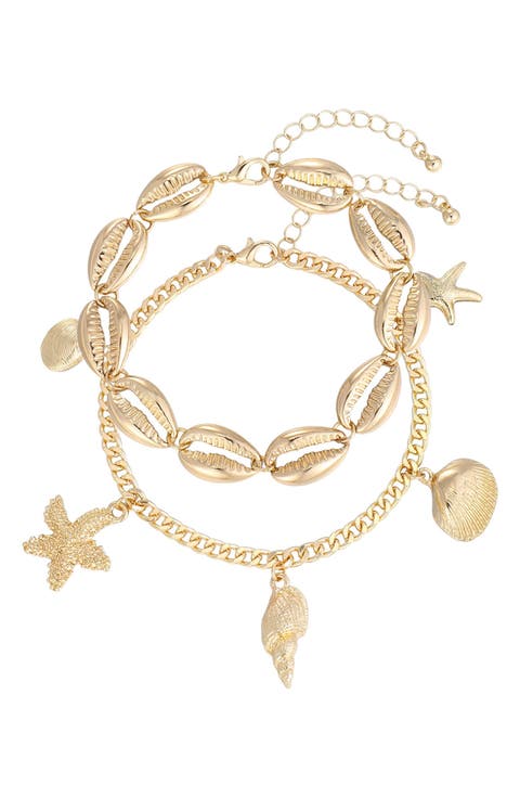 Shell Charm Anklet
