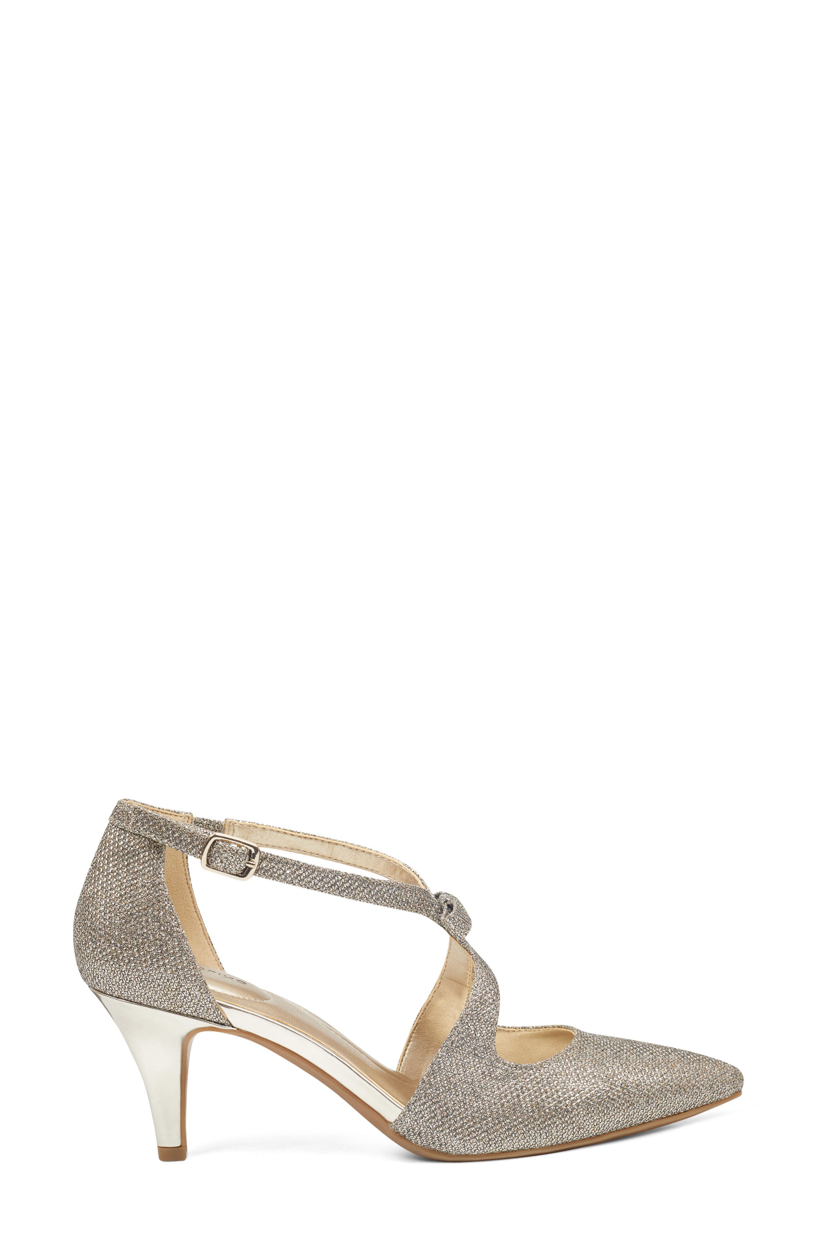 Zeffer Kitten Heel Pump, Alternate, color, GOLD SHIMMER