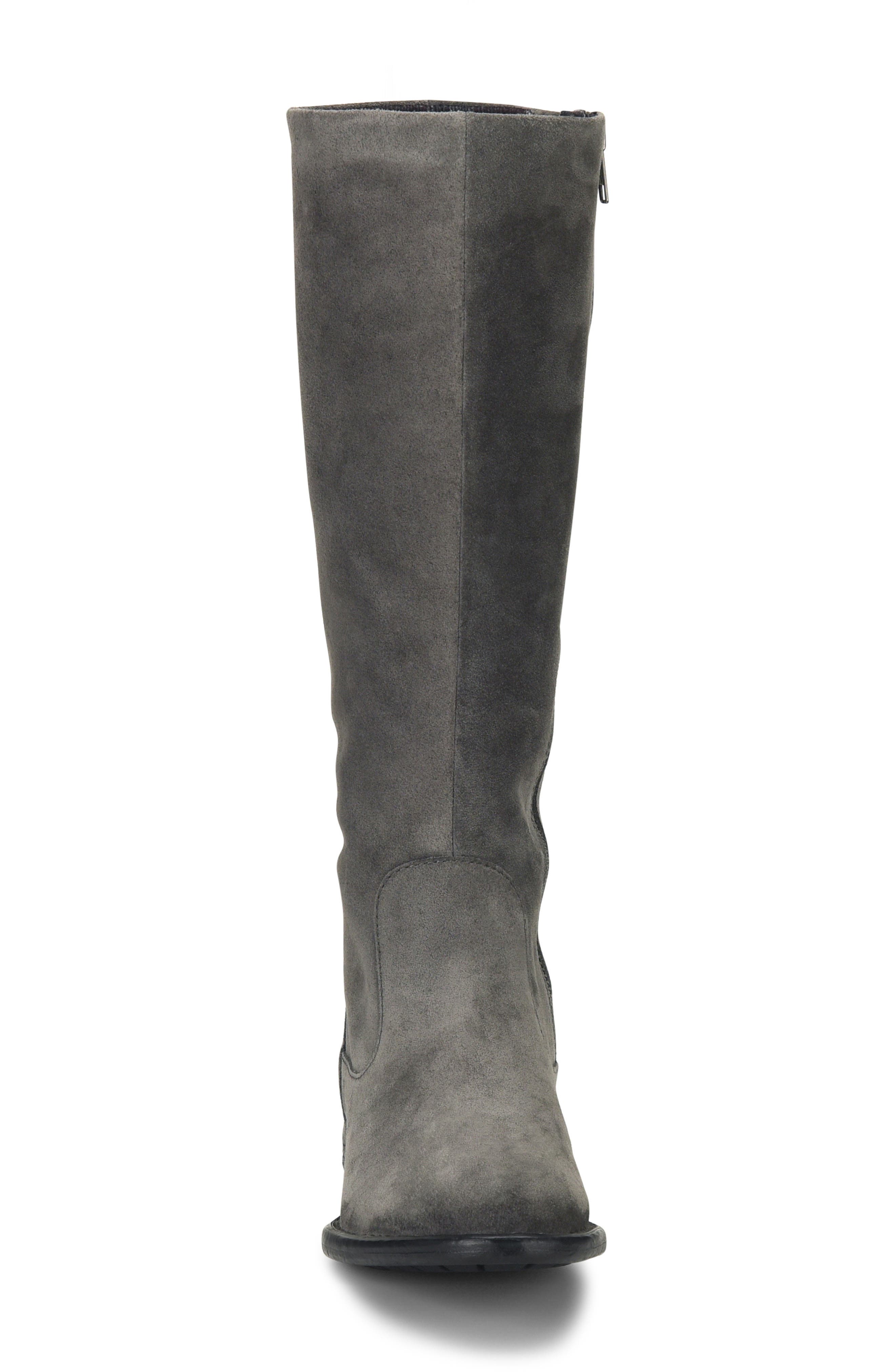 North Riding Boot, Alternate, color, DARK GREY SUEDE
