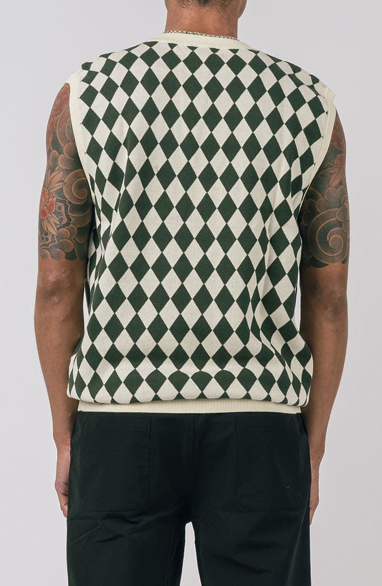 STUDENTS Woods Diamond Jacquard Cotton Sweater Vest, Alternate, color, 