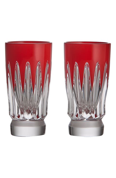 New Year Firework Set of 2 Shot Glasses