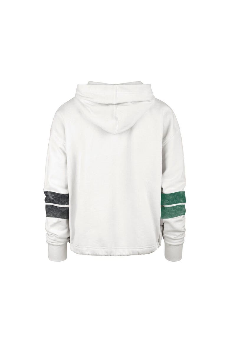 '47 Women's '47 Cream Michigan State Spartans Harper Adjustable Cropped Pullover Hoodie, Alternate, color, 