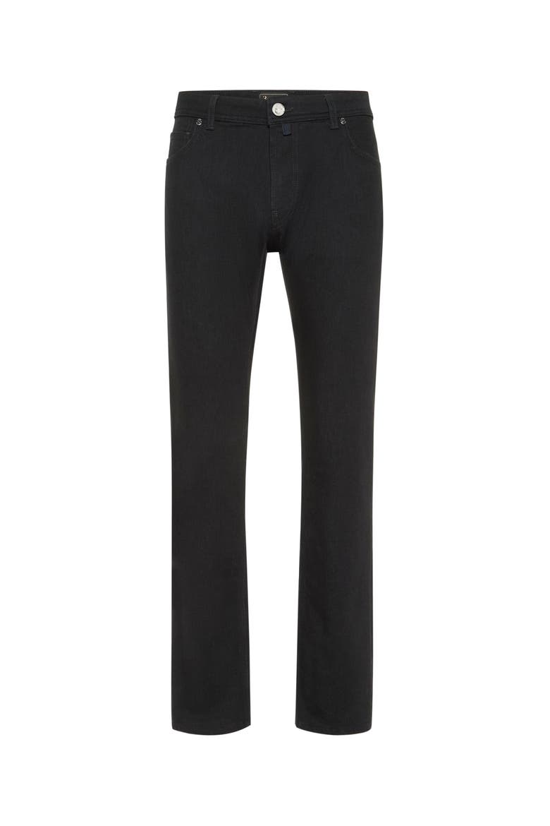 5 Pockets Super Straight Cut Jeans Men, Main, color, black