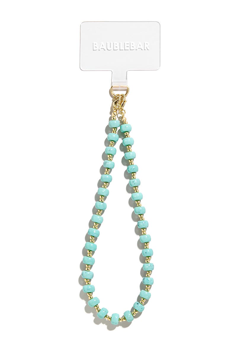 Beaded Phone Phone Wrist Strap, Alternate, color, TURQUOISE