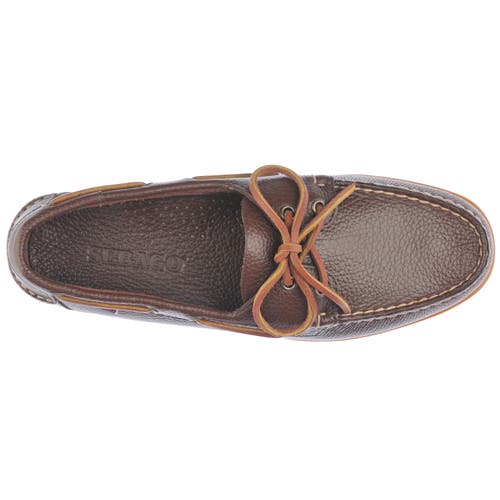 Sebago Lace-up Leather Boat Shoes In Brown