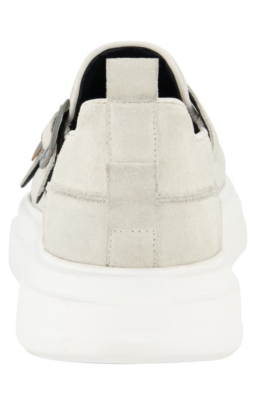 Karl Lagerfeld Paris Double Monk Sneaker In Light Grey