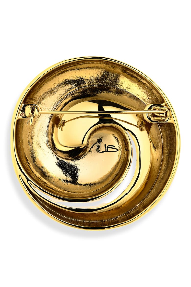 Renzo Brooch, Alternate, color, HIGH POLISH GOLD