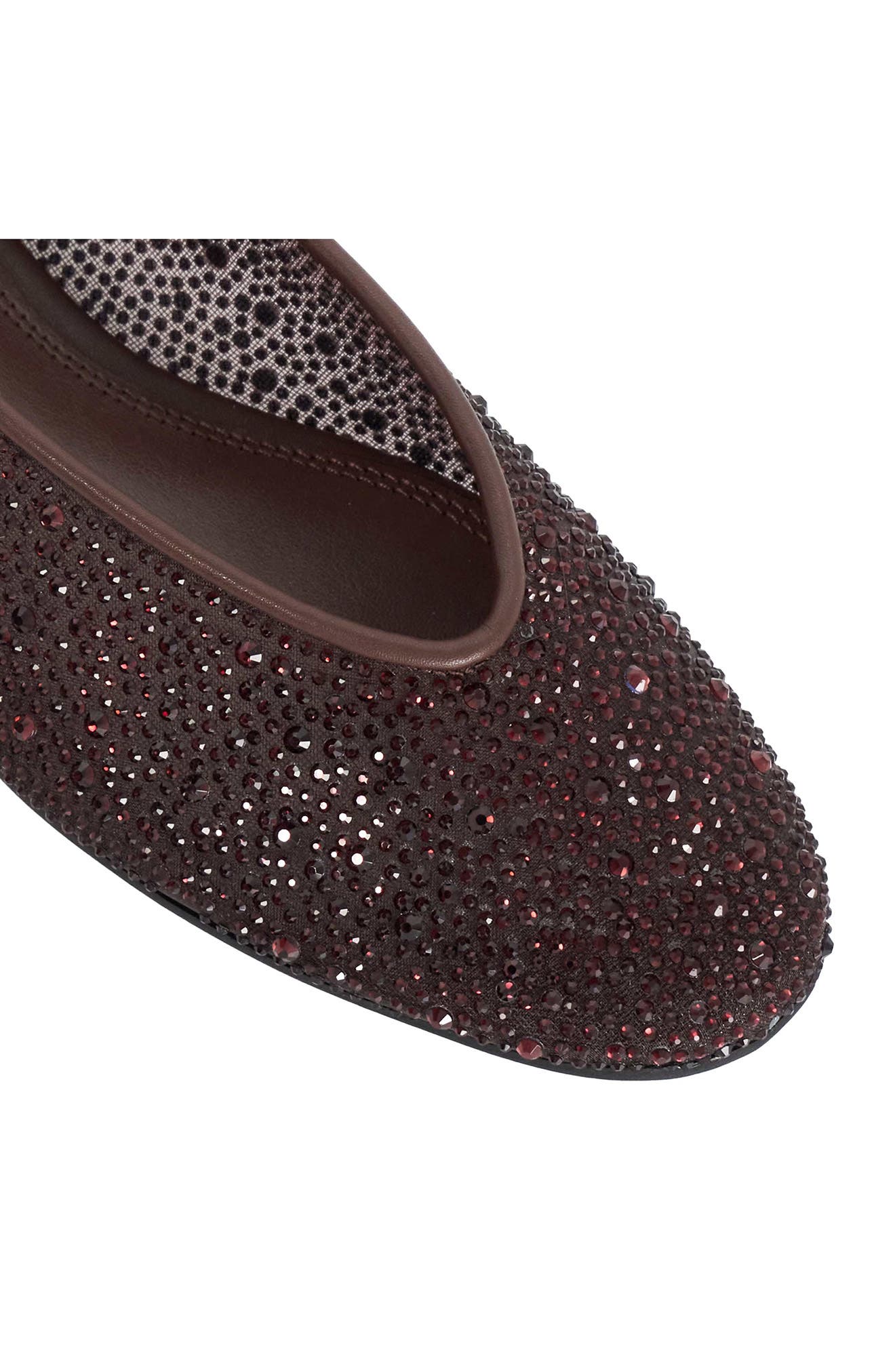 Holden Mesh Ballet Flat, Alternate, color, BURGUNDY