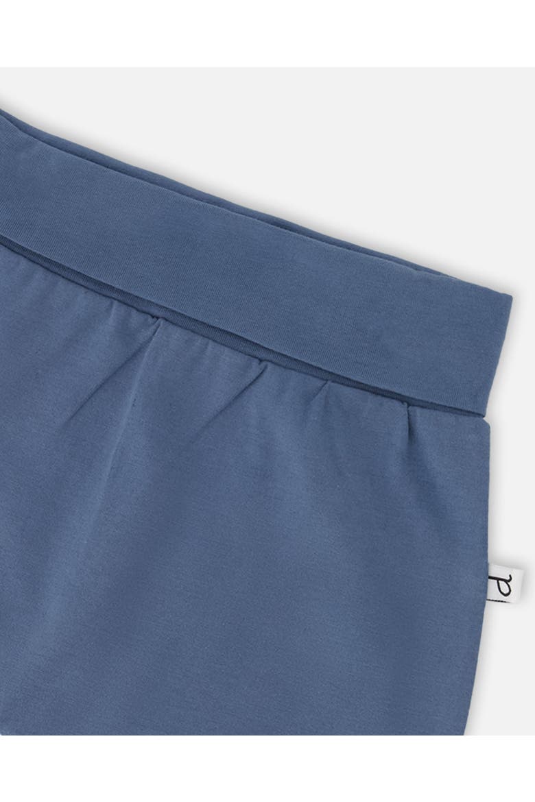 Organic Cotton Jersey Evolutive Turtle Drift Pants, Alternate, color, Medium Blue