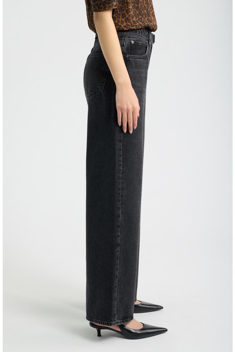 The Belted Loose High Waist Wide Leg Jeans, Alternate, color, VENUE