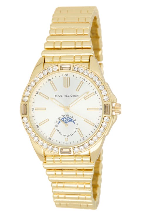 Moonphase Bracelet Watch, 36mm